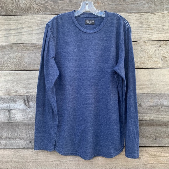 Goodlife | Shirts | Goodlife Tshirt Mens L Long Sleeve Crew Neck Blue ...
